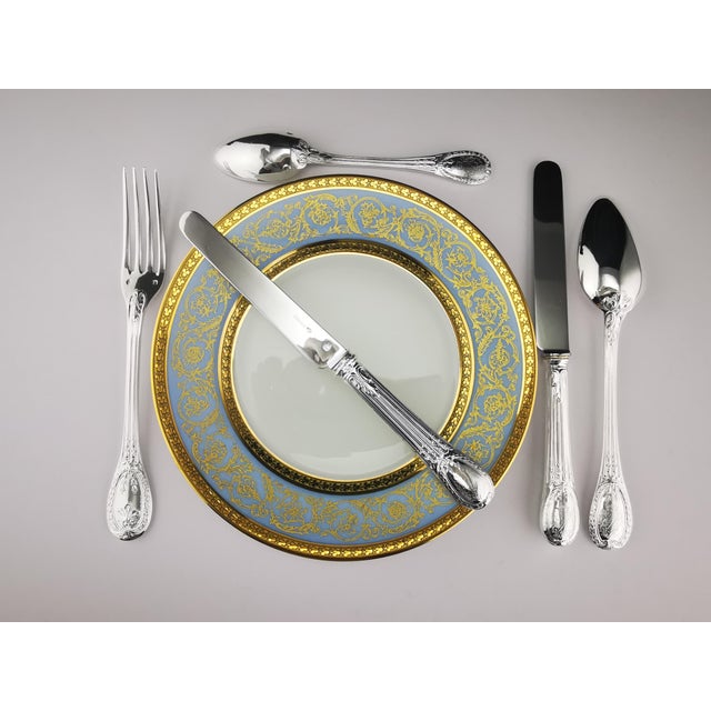 Silver Dessert Cutlery Service 10 People from Odiot Louveciennes, 1890s, Set of 54 For Sale - Image 11 of 18
