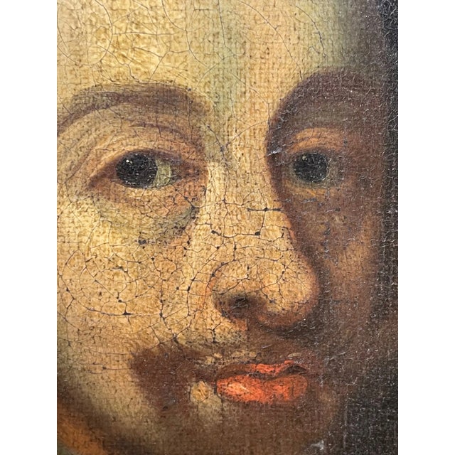 British 17th Century Oil Painting Portrait of Royal Monarch King Charles 1st Wearing Armour For Sale - Image 6 of 13