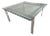 Mid Century Modern Fritz Hansen Style Beveled Glass Top Coffee Table For Sale