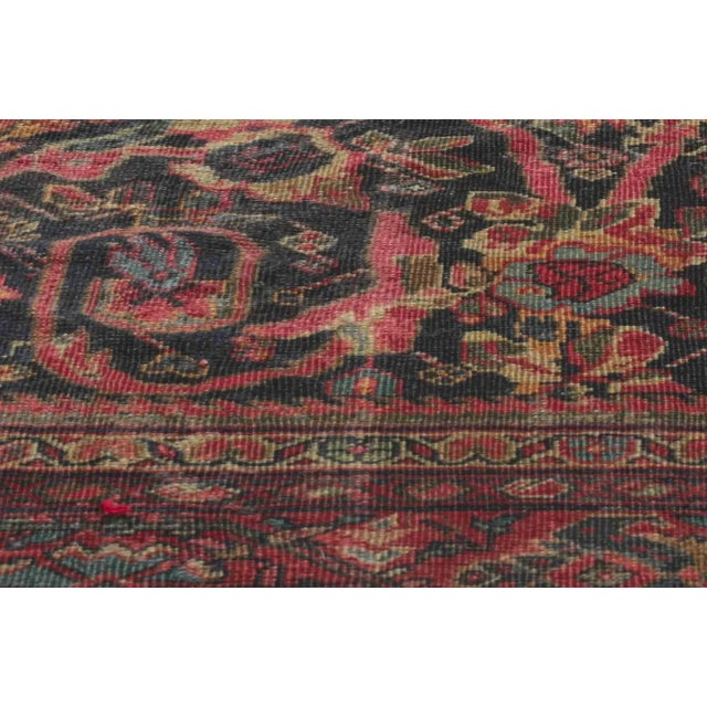 Victorian Early 20th Century Antique Persian Mahal Rug, 10'06 X 13'04 For Sale - Image 3 of 11