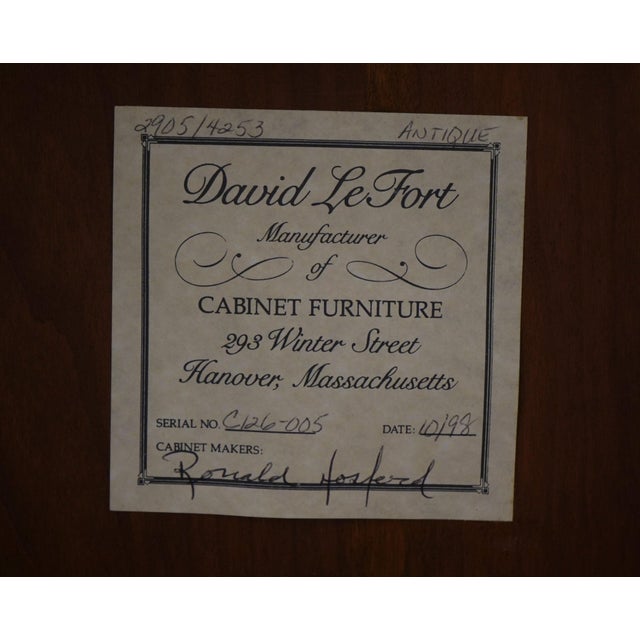 David Lefort Bench Made Country Cherry Occasional Table For Sale - Image 13 of 13