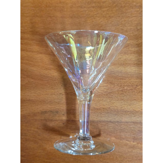 Glass Mid-Century Modern West Virginia Glass Co. Martini Set- 9 Pieces For Sale - Image 7 of 8