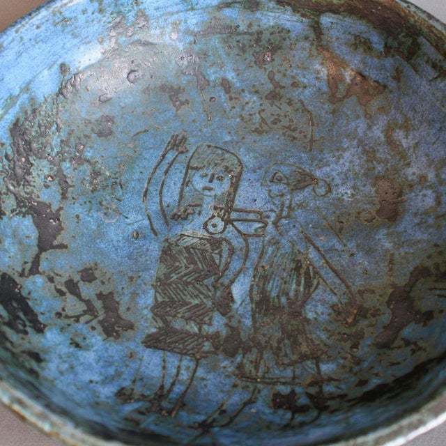 Vintage French Ceramic Decorative Bowl by Jacques Blin, 1950s For Sale - Image 18 of 18