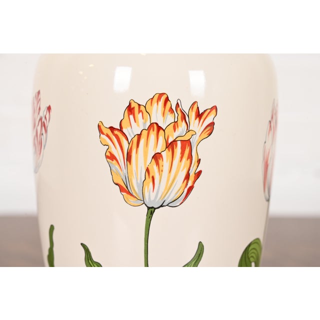 Tiffany & Co. "Tiffany Tulips" Porcelain Vase For Sale - Image 9 of 12