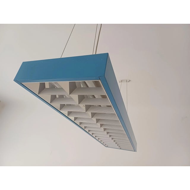 This a classic Yugoslav office ceiling lamp in blue colour (I have also in velvet, pink, yellow and green). It used to be...