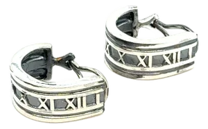 1990s Pair of Tiffany & Co Estate Clip on Earrings Sterling Silver
