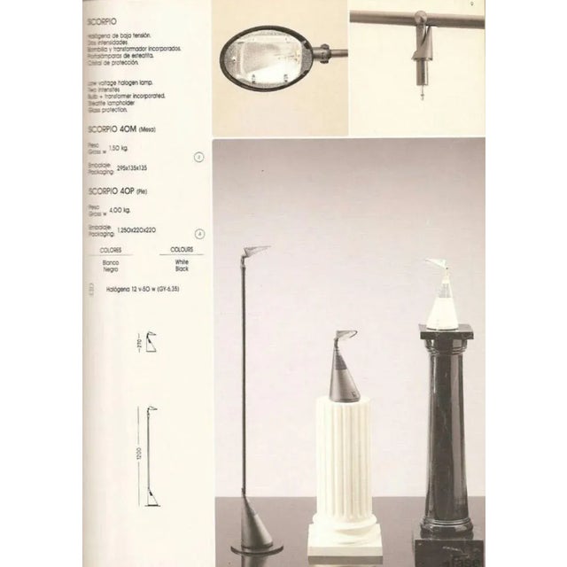 Postmodern Vintage Scorpio Table Lamps from Fase, 1980s, Set of 2 For Sale - Image 3 of 10