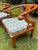 Mid 20th Century Mid 20th Century Pair of James Mont Style Ming Chairs- Asian Inspired Wooden Chairs For Sale - Image 5 of 12