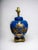 1930s Blue and Gold Leaf Chinese Table Lamp For Sale In Los Angeles - Image 6 of 6