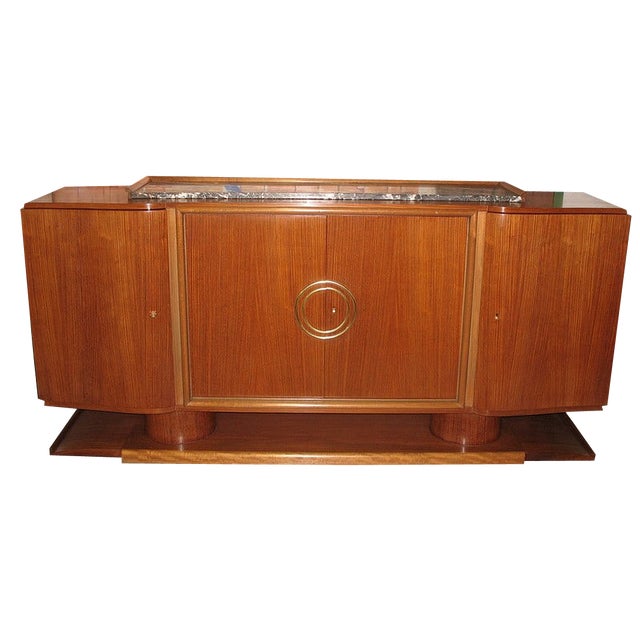 Set of Art Deco Sideboard & Table, 1930s For Sale