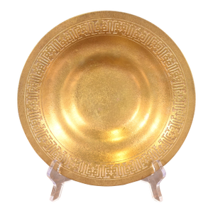 Tiffany Studios New York Bronze Doré Plate or Shallow Bowl
