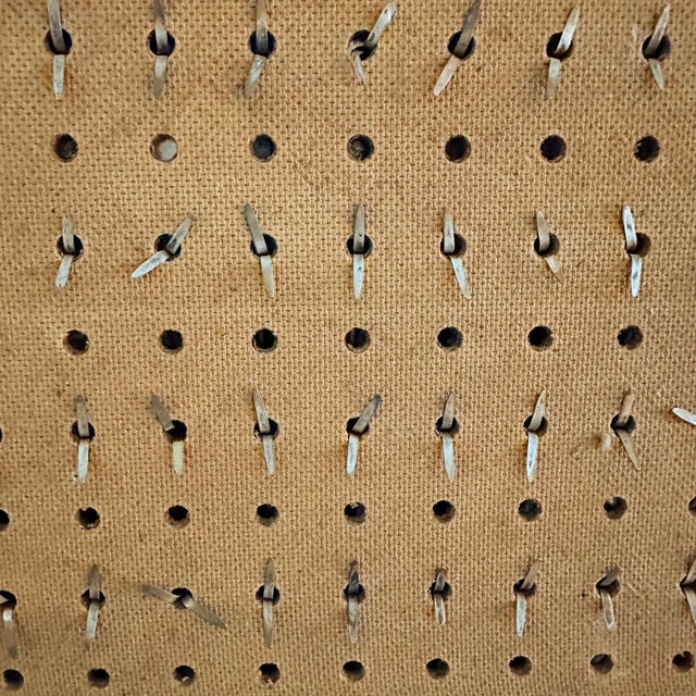 Folk Art Framed Vintage Keys on PegBoard For Sale - Image 9 of 9