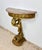 Italian Giltwood Demi-lune Table with Marble Top, Mid-20th Century For Sale - Image 9 of 11