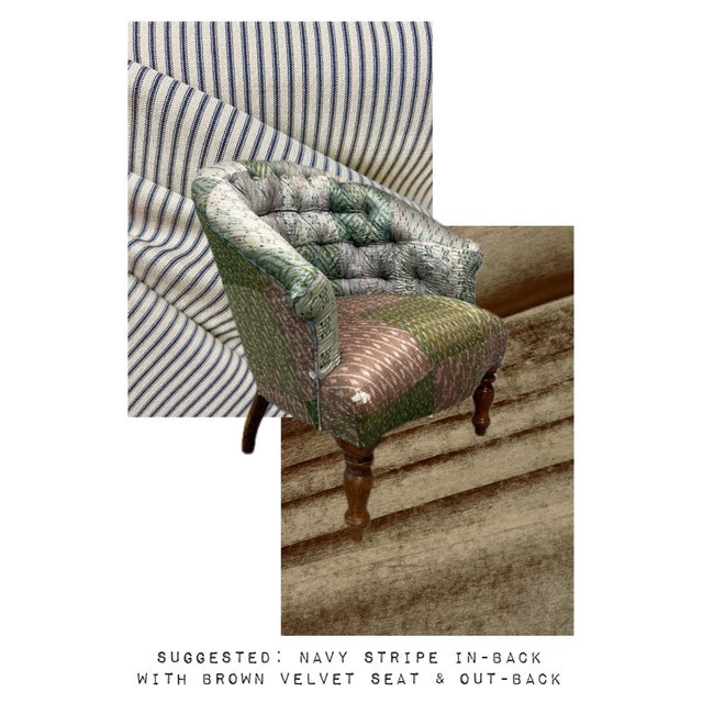 Traditional Tufted Tub Chair For Sale - Image 13 of 13