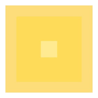 Minimal Geometric Color Study Print in Butter Yellow - 36" X 36" Unframed For Sale