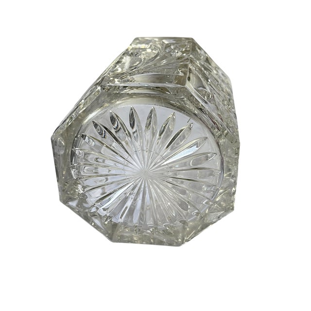 Glass Vintage Glass Jar With Ornate Cherub Metal Lid – Vanity Barware Biscuit or Tobacco Jar For Sale - Image 7 of 11