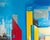 A 1999 mixed media painting and collage by the American artist Anthony Louis Popcheff (1954-2003). The painting consists...