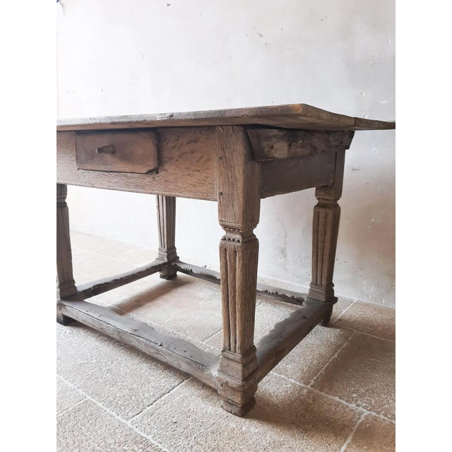 Mid-17th Century Dutch Oak Pay Table For Sale - Image 4 of 10