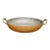 Antique Copper Gratin / Sauté Pan With Brass Handles For Sale