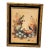 The Selected Artwork Is a Vintage "Birds on Dogwood" Metallic Gold Foil Lithograph Print Signed "Pearl" by Artist William J. Whiteside. For Sale