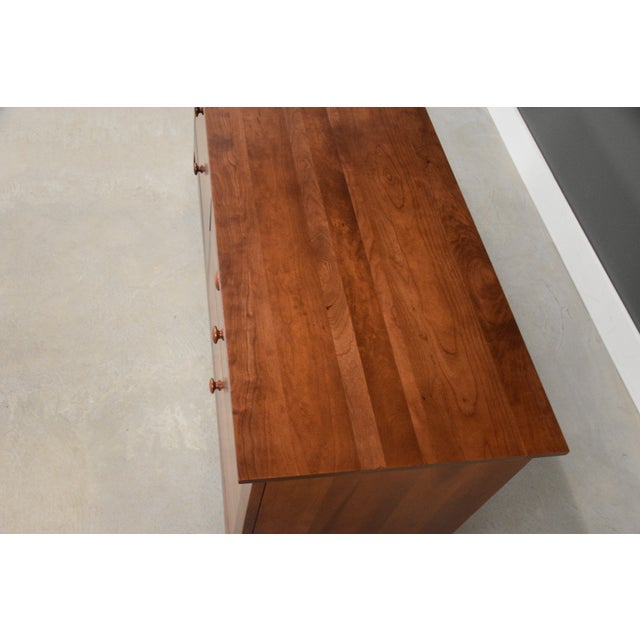 Wood 1990s Ethan Allen American Impressions Solid Cherry Dresser For Sale - Image 7 of 10