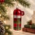Mid-Century Modern Retro Plaid Thermos Glass Christmas Ornament For Sale - Image 3 of 8