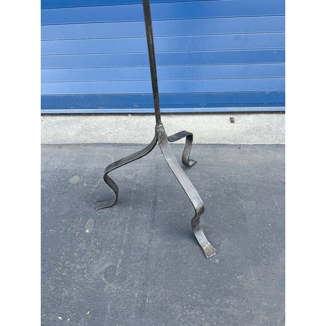 1930s 1930s Monterey Style Wrought Iron Floor Lamp For Sale - Image 5 of 5