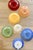 Think of this curated collection of 7 plates as solid colors with a twist. Or more accurately in this case with swirl. On...