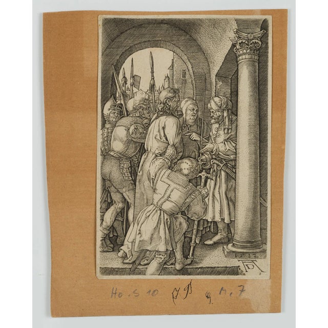 Unknown (17th century) after Albrecht Dürer (1471 Nuremberg - 1528 ibid.): Christ before Pilate, c. 1650, Copper...