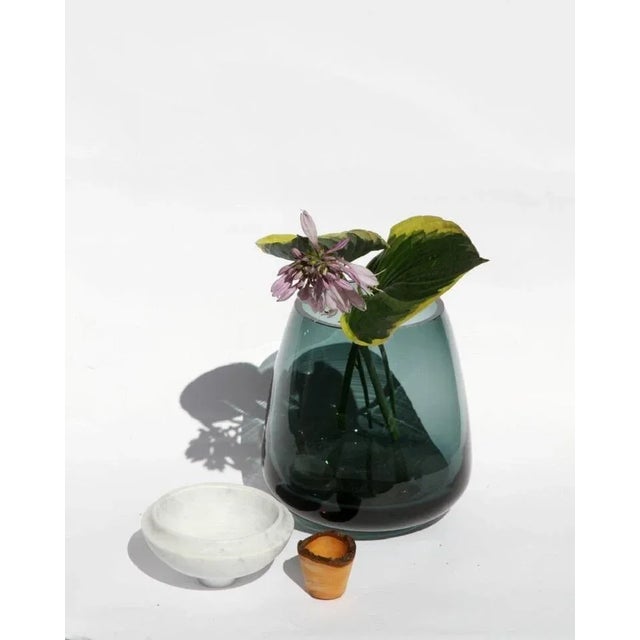 Blue and Soapstone Terra Stacking Vessel by Pia Wüstenberg For Sale - Image 6 of 9