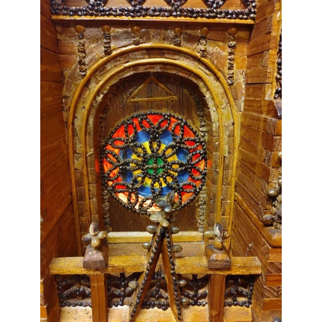 Folk Art 1950s Vintage French Folk Art Church For Sale - Image 3 of 13
