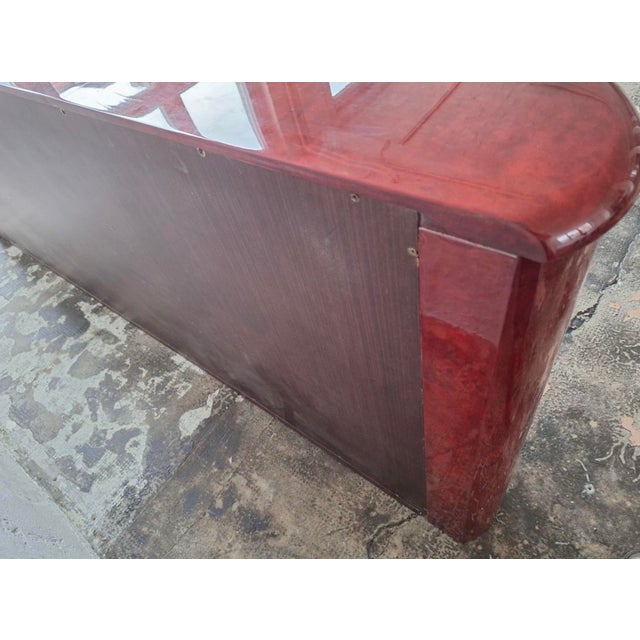 Italian Convex Sideboard in Lacquered Parchment by Aldo Tura For Sale - Image 14 of 17