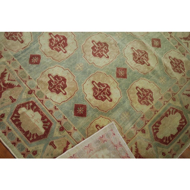 Late 19th Century Sea Foam Antique Turkish Sivas Rug For Sale - Image 4 of 6