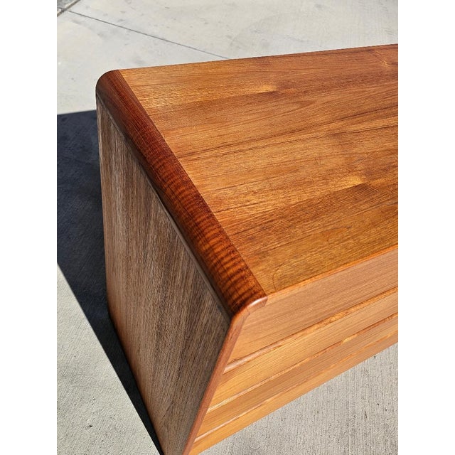 Mid Century Danish Teak Lowboy Dresser by Arne Wahl Iversen for Vinde Mobelfabrik For Sale - Image 17 of 18