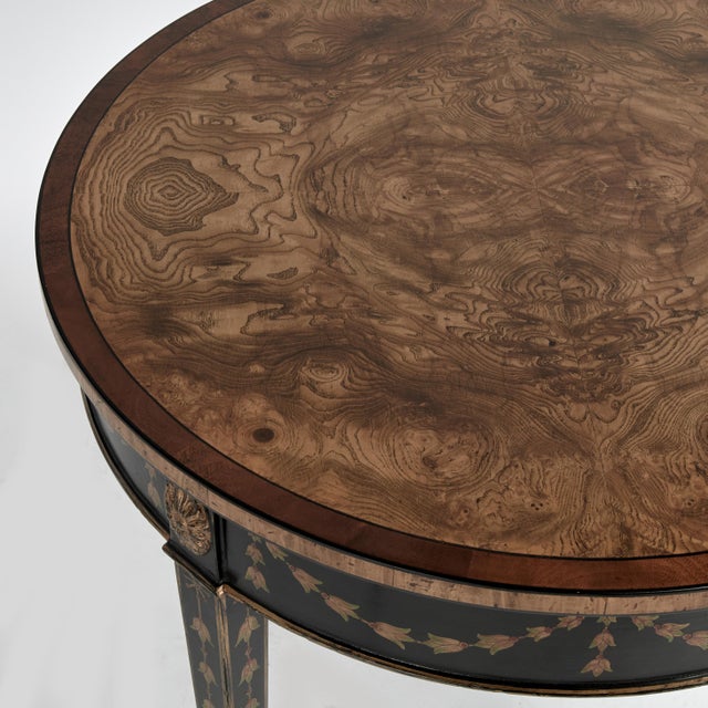 Pair of Adams Style Round Side Tables or Stands by Burton Ching For Sale In West Palm - Image 6 of 12