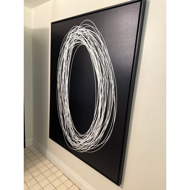 Contemporary Maxwell Dickson 'Halo' Abstract Canvas Wall Art For Sale - Image 3 of 4