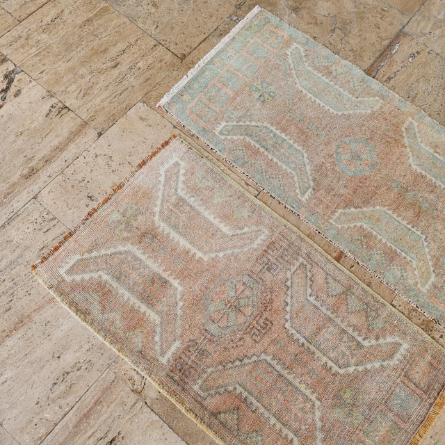 Mid-Century Modern 1970s Low Pile Natural Yastik Rug - a Pair For Sale - Image 3 of 9