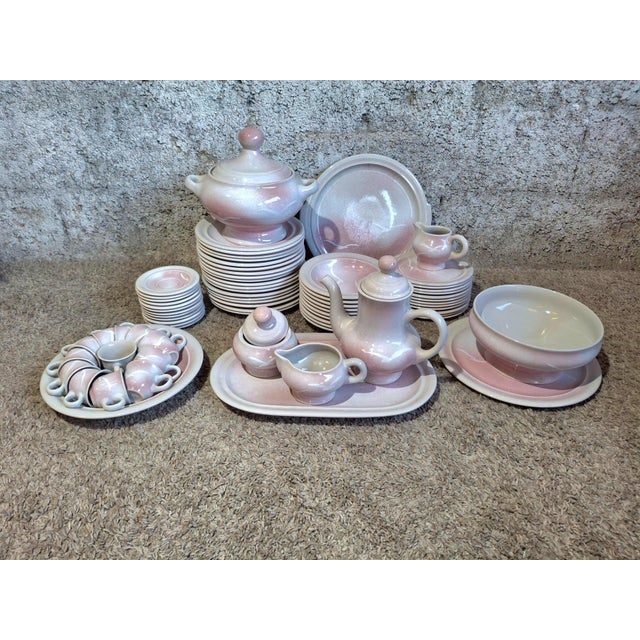 Vintage Earthenware Dinner Service, 1950s, Set of 63 For Sale - Image 10 of 10