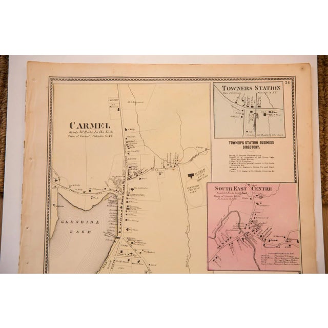 Antique Carmel NY map For Sale - Image 4 of 7