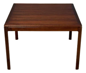 1960s Refinished Walnut Square Coffee Table by Folke Ohlsson for Dux