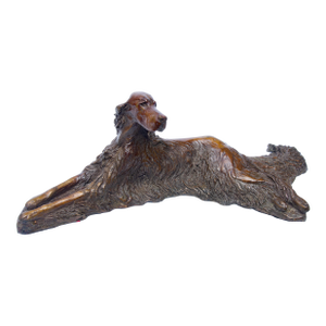 Irish Setter Bronze Dog Sculpture