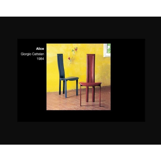 Alice Chairs attributed to Giorgio Cattelan for Cattelan, Italy, 1980s, Set of 4 For Sale - Image 11 of 12