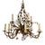 Wonderfully elegant mid 20th century gilt metal and crystal chandeliers by Maison Baguès. Made in Paris in the 1960s. The...