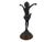 Antique 1916 Art Nouveau Jessie McCutcheon Raleigh the Good Fairy Bronze Statuette on Wooden Base For Sale - Image 4 of 10