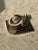 Art Deco Rare Vintage Art Deco Mounted Natural Clam Shell + Chrome Cigar Tray, Circa 1930s For Sale - Image 3 of 16