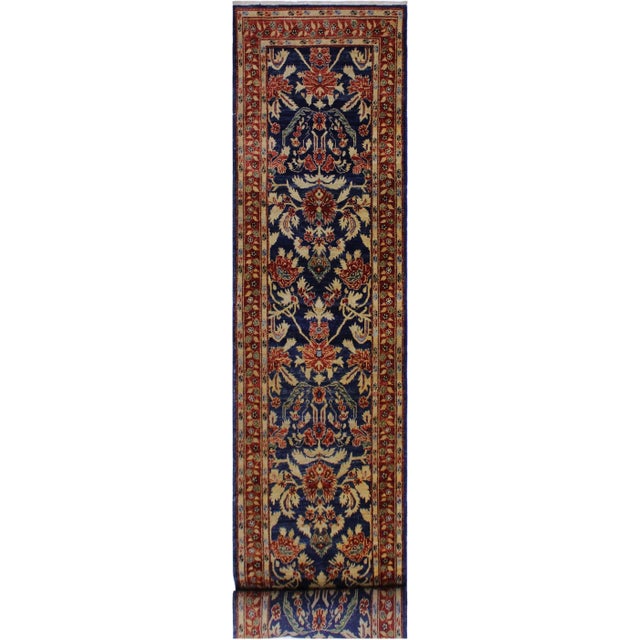 Brown 1980s Vintage Hand-Knotted Wool Rug - 2′8″ × 12′8″ For Sale - Image 8 of 8