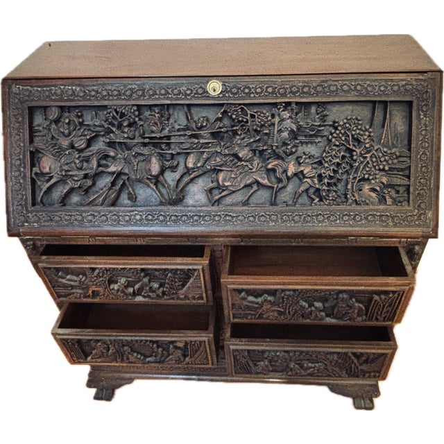 Mid 20th Century 20th Century Chinese Writing Desk For Sale - Image 5 of 6