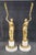 Sculptural Figures, Gilt Bronze on Alabaster Bases, Early 20th Century, Set of 2 For Sale - Image 14 of 18