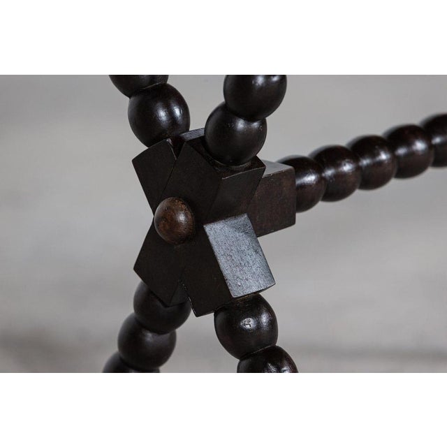 19th Century English Ebonised Bobbin Table For Sale - Image 13 of 17