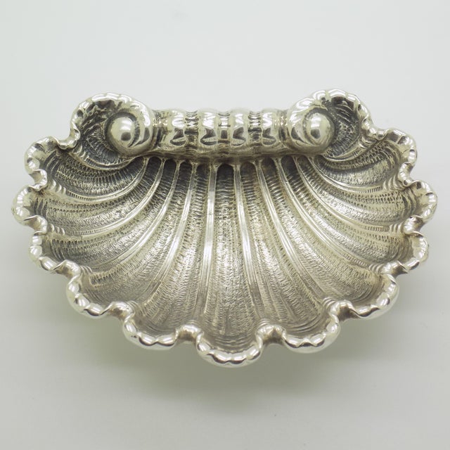 1970s Vintage Italian Genuine Silver 800 Shell Shaped Trinket Tray, 1970s For Sale - Image 5 of 14
